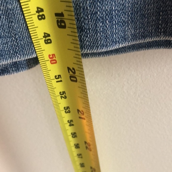 Jean Skirt Banana Republic Jean Button Up Midi Above Knee Jean Skirt Si… - Picture 6 of 7